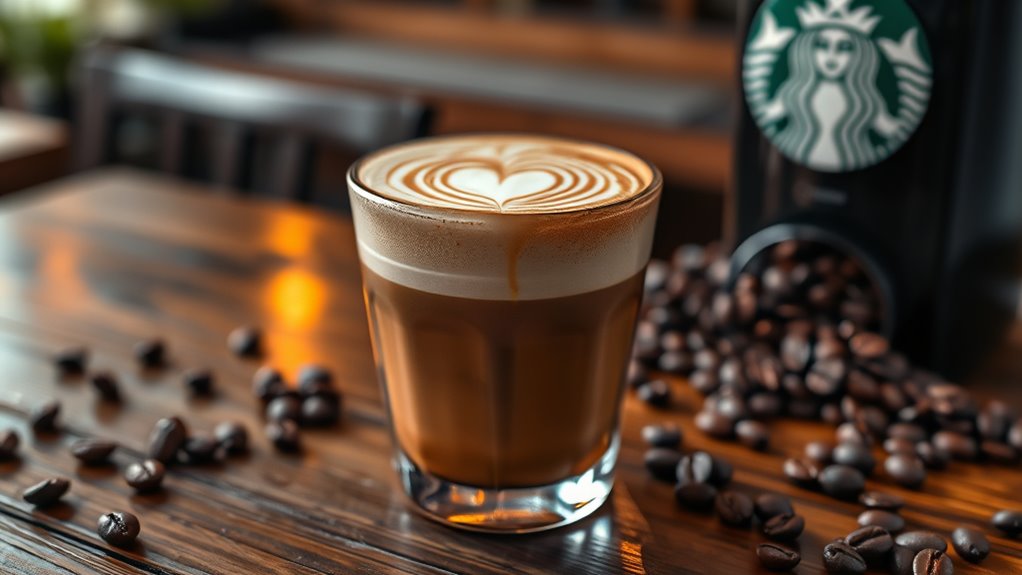 variety of latte options