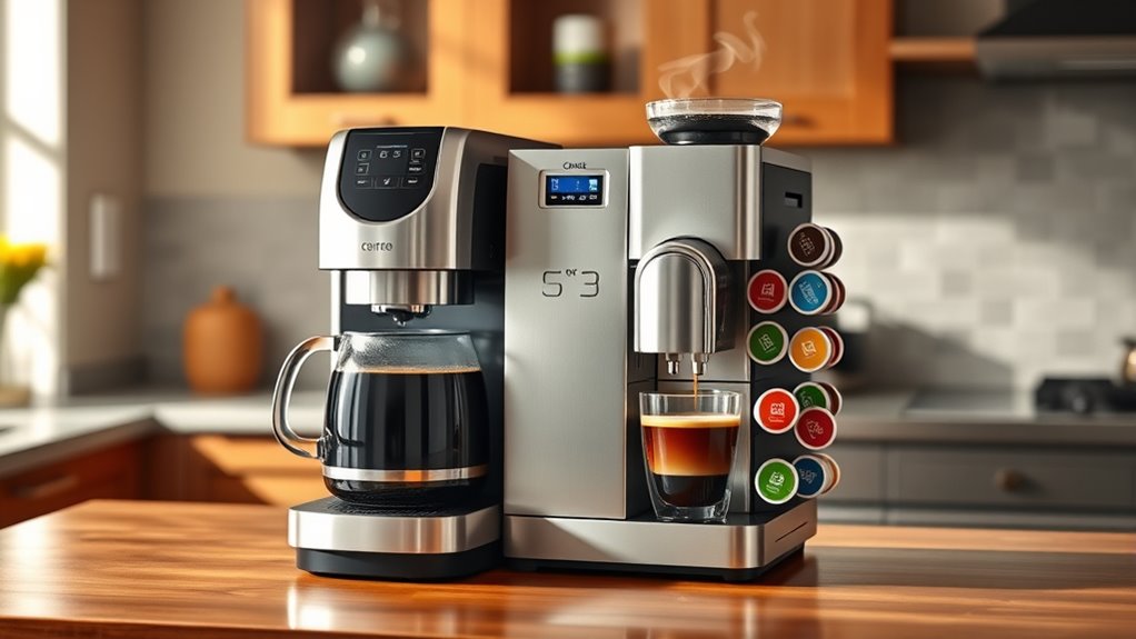 versatile coffee brewing options