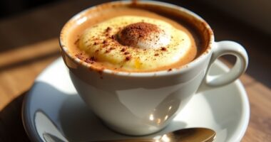 vietnamese coffee with egg