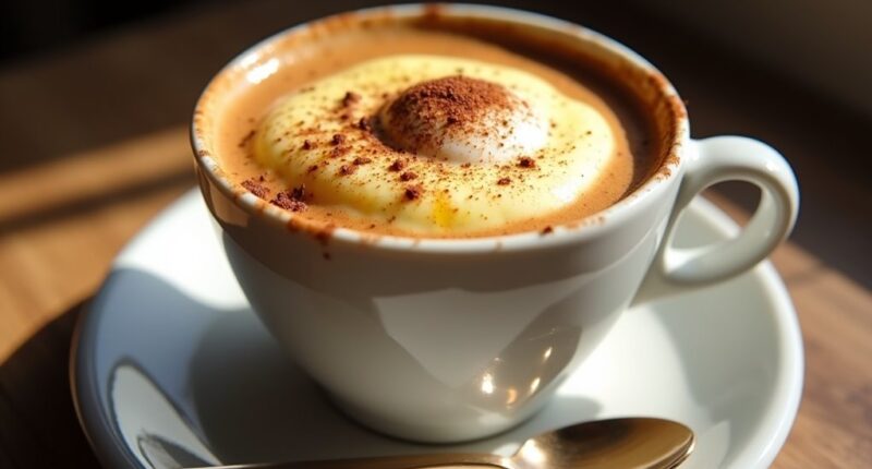 vietnamese coffee with egg